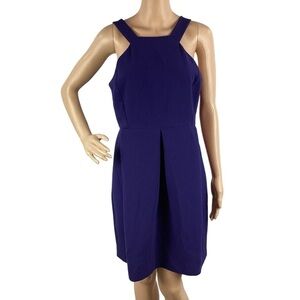 Madewell Nightspin Crepe Cocktail Dress Size 6 Blue